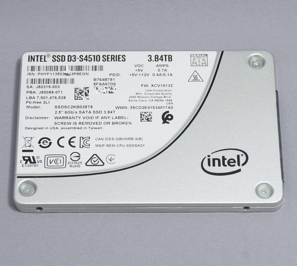 Intel D3-S4510 SSDSC2KB038T801 3.84 TB, Computers en Software, Harde schijven, Intern, Gebruikt, 3,84tb, Intel