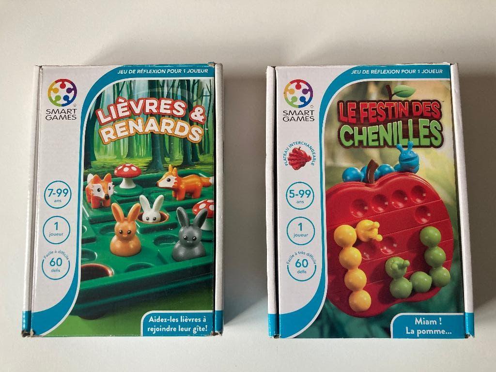 Smart Games (lot de 2 jeux de réflexion -1 joueur) -complets, Ophalen, Gebruikt, Ontdekken