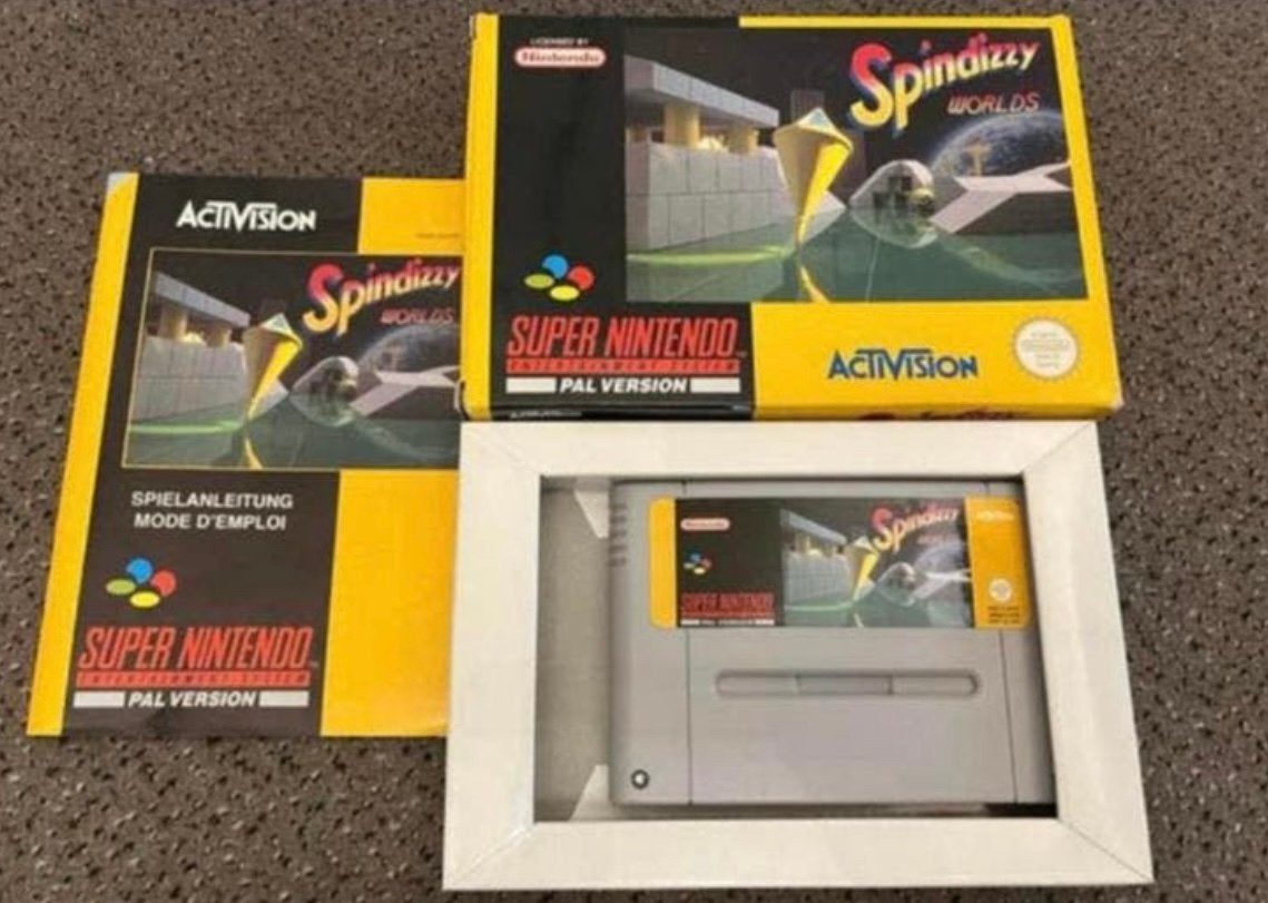 Snes spindizzy world CIB (uitgave jaren ‘90) pal version, Games en Spelcomputers, Ophalen, Zo goed als nieuw, Puzzel en Educatief