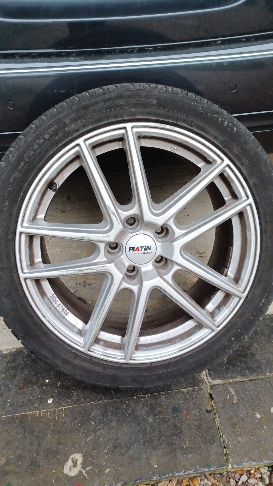 Set Platin P73 Lichtmetalen Velgen, Ophalen, 18 inch, Velg(en)
