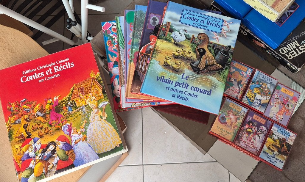 6 Contes et Récits sur cassette VINTAGE, Garçon ou Fille, Comme neuf, Enlèvement, Contes (de fées)