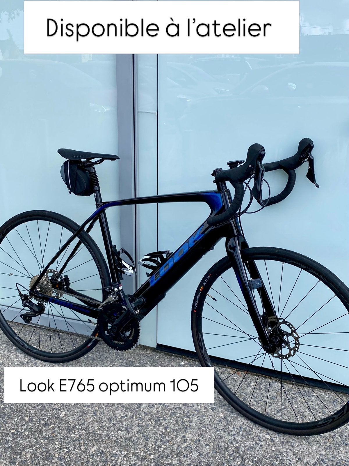Velo Look E optimun 765 blue Glossy 105, Ophalen, Zo goed als nieuw, Carbon
