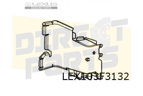 Lexus LBX (3/24-) luchtgeleider radiateur Rechts onder Origi, -, Verzenden, -, Nieuw