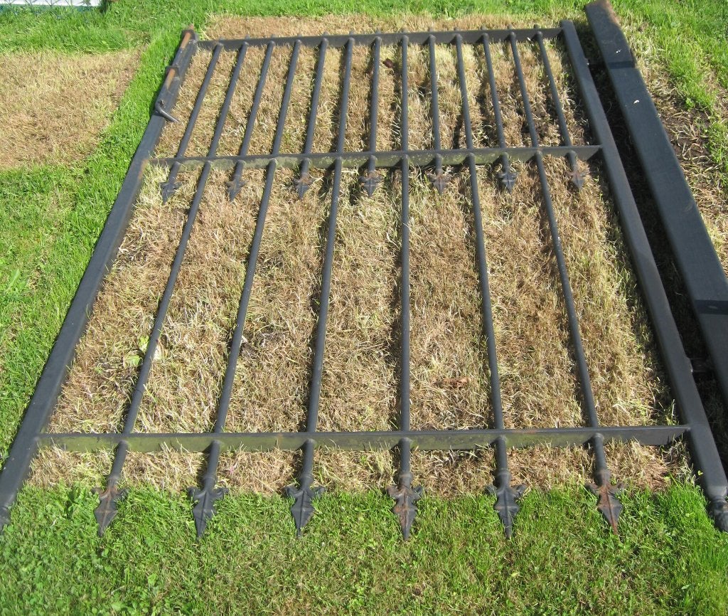 ijzeren gril poort, Tuin en Terras, Ophalen, Gebruikt, IJzer