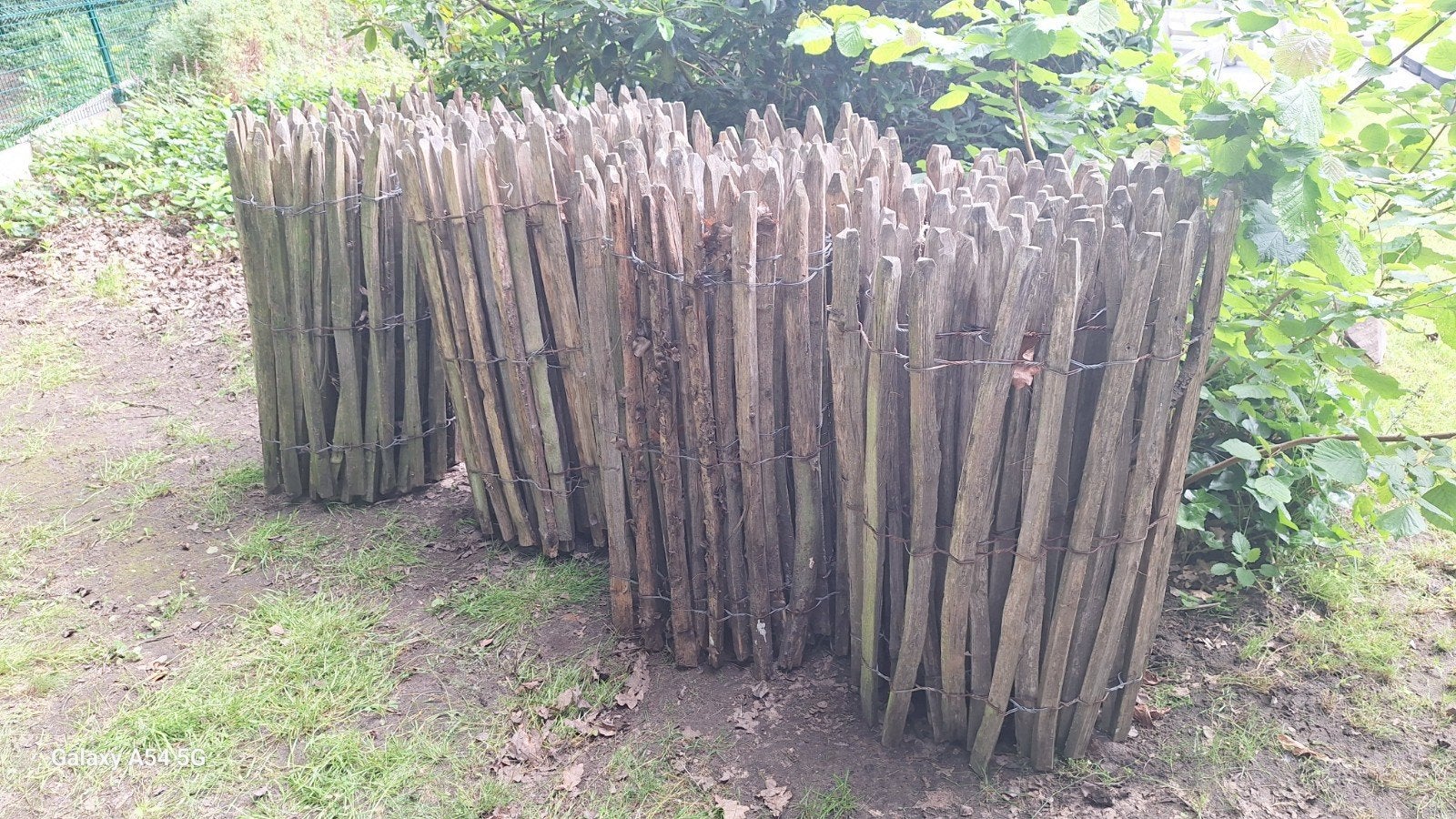 Kastanje hekwerk + dubbele poort, Ophalen