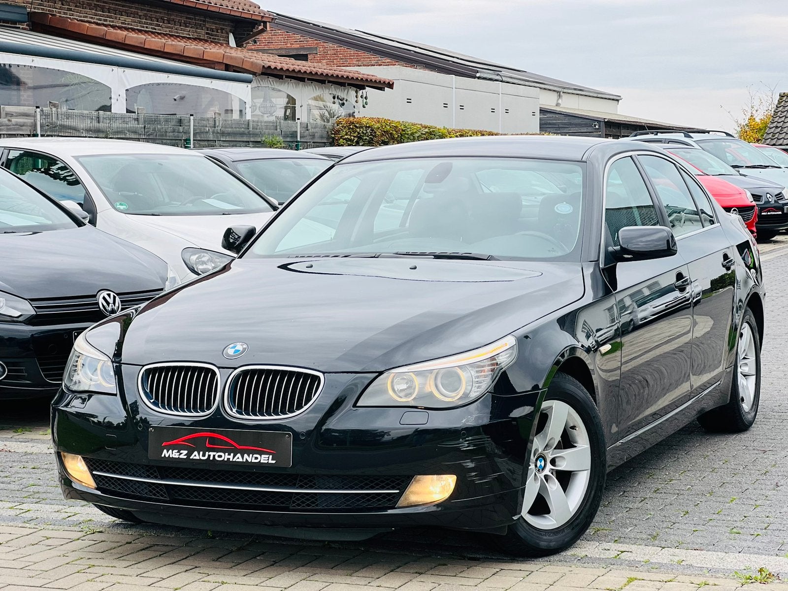 BMW 525D 3.0 Diesel || FACE LIFT || AUTOMAAT || NAVI || 2009, Auto's, 4 deurs, Elektrische ramen, Zwart, Leder