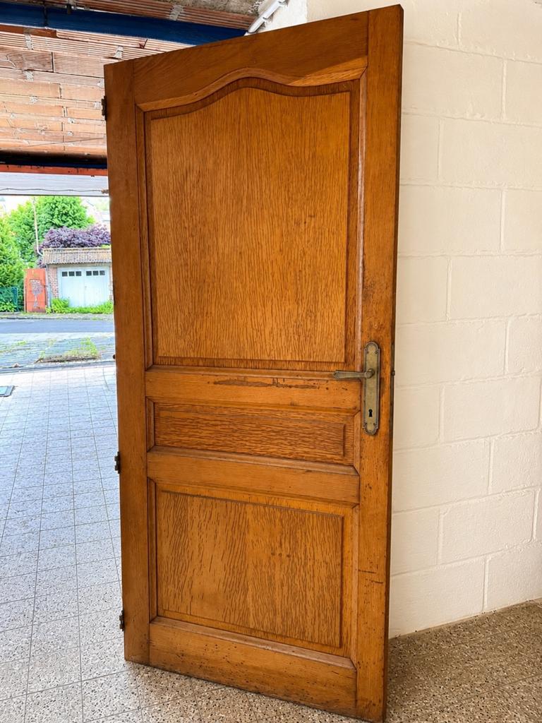 Vielle porte en bon bois 93 cm, Doe-het-zelf en Bouw, Deuren en Vliegenramen, Zo goed als nieuw, Binnendeur, Hout, Ophalen