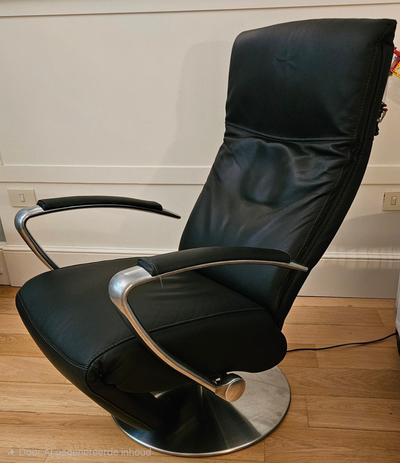 Comfortabele leder relax, electrisch verstelbare voeten en r, Ophalen