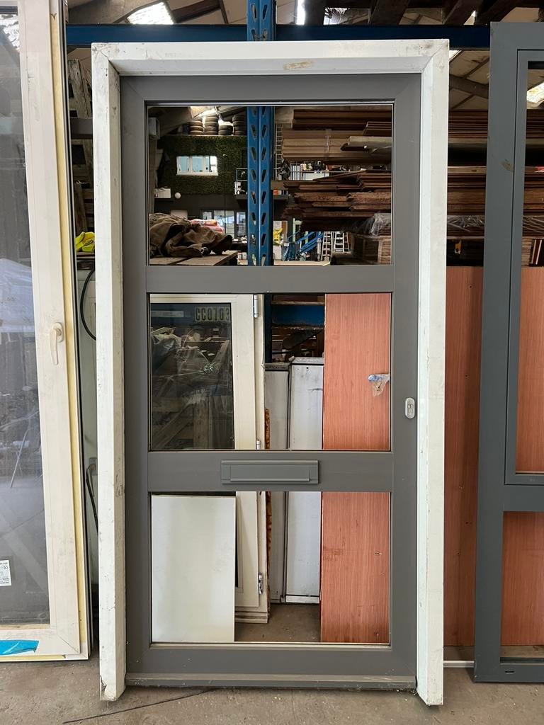 Porte d'entrée en PVC, Enlèvement, Comme neuf