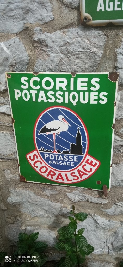 Geëmailleerd bord Potasse d'Alsace ScorAlsace, Ophalen of Verzenden, Gebruikt