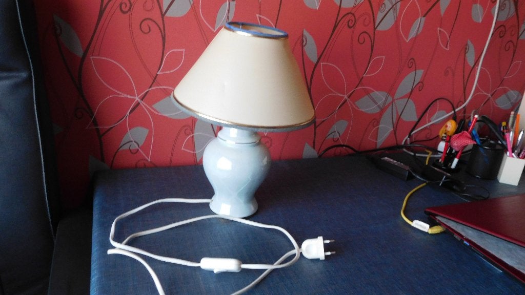 tafellamp of nacht lamp, Bleu, Enlèvement, Lampe de chevet
