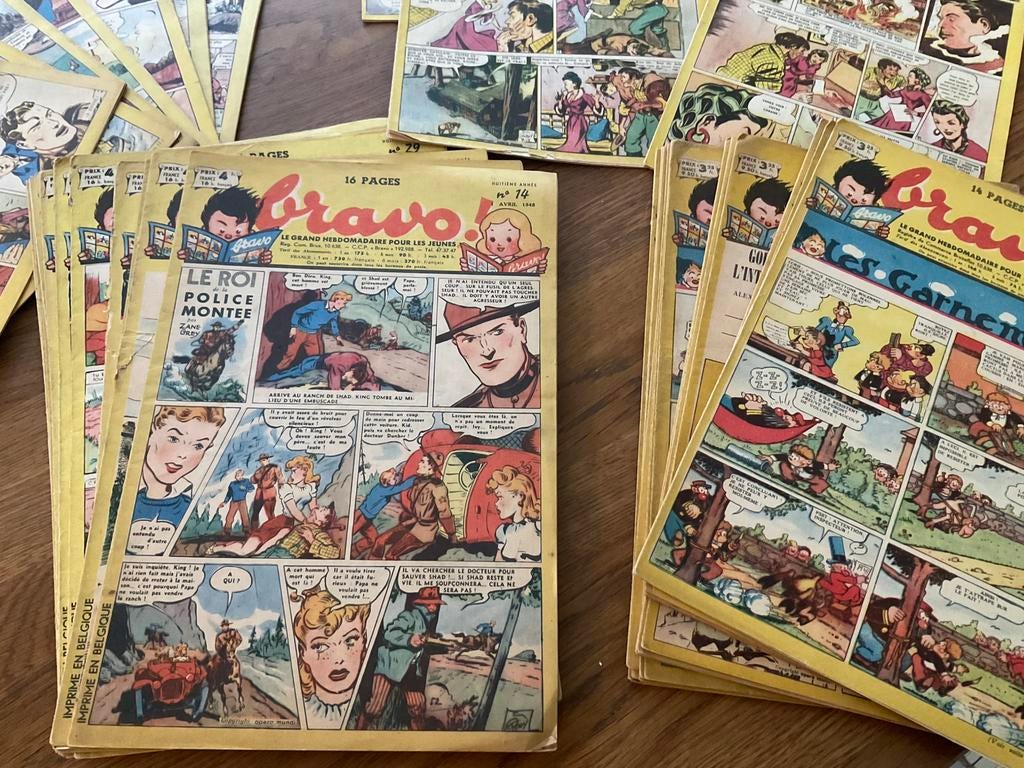 Bravo Hebdomadaire pour les jeunes bandes dessinées, Livres, Plusieurs BD, Enlèvement ou Envoi, Utilisé