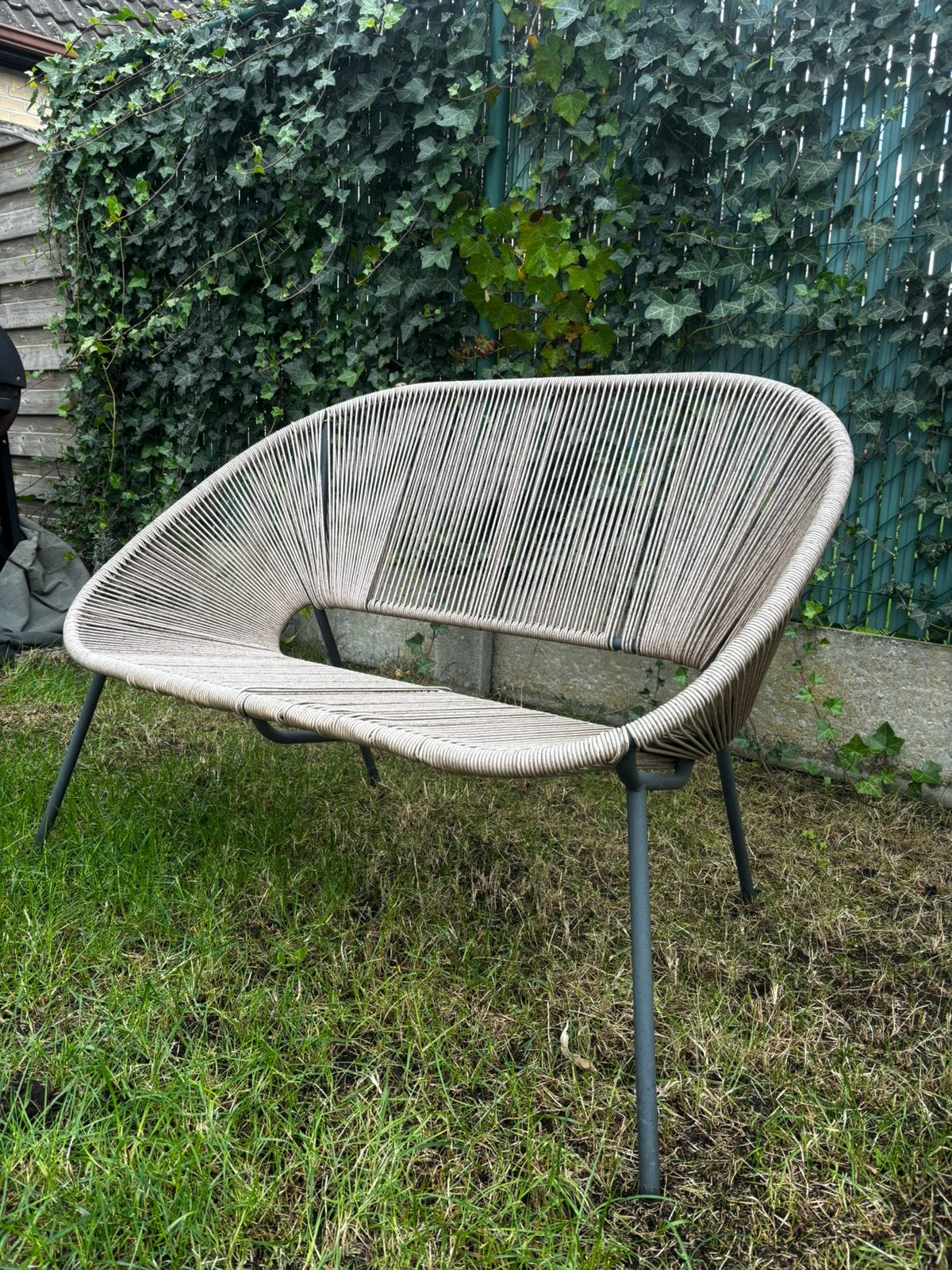 Rotan stoel 2 personen, Tuin en Terras, Ophalen, Gebruikt, Rotan