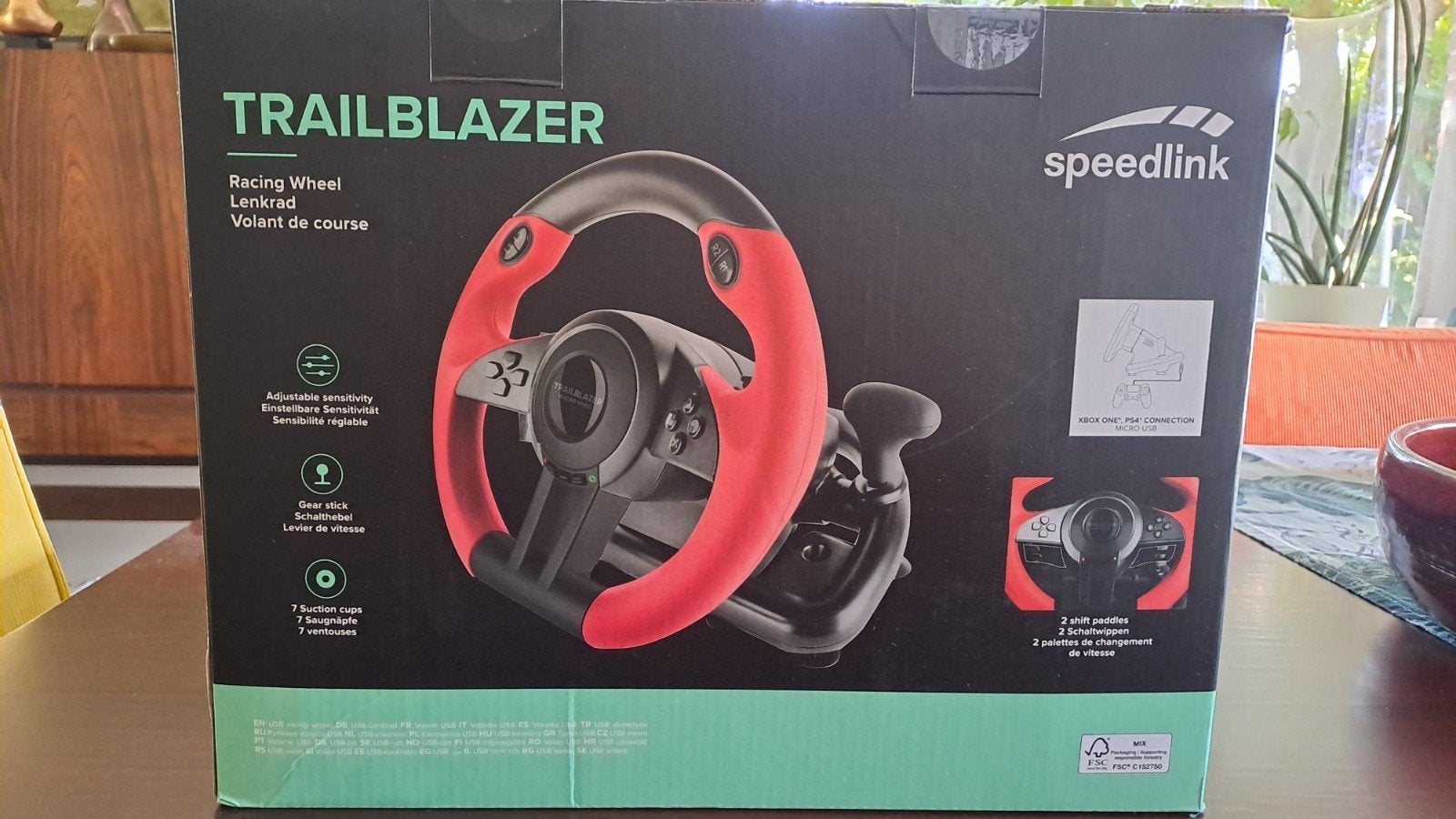 Racing stuur. SL-450500-BK, Speedlink, Ophalen, PC