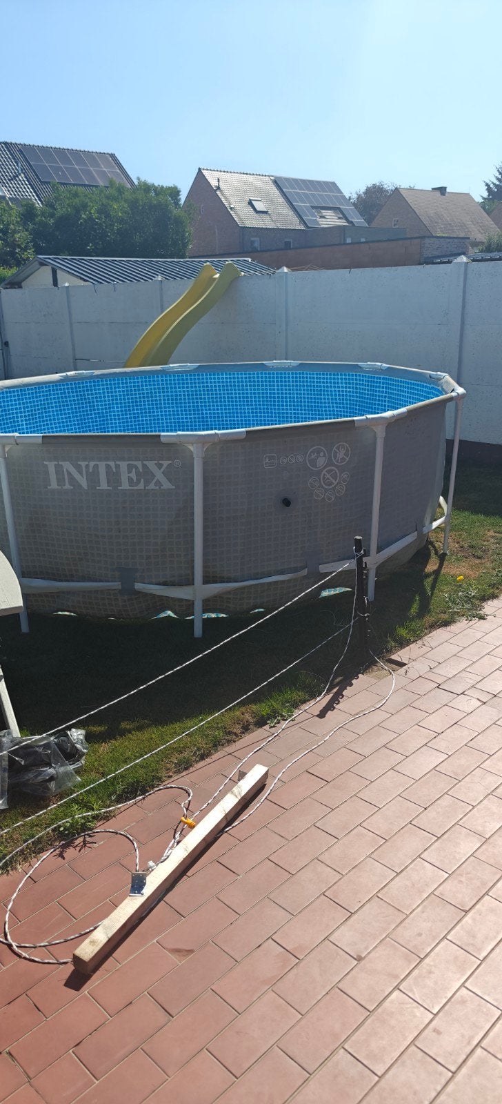 zwembad intex, Jardin & Terrasse, Piscines, 300 cm ou plus, Rond, Comme neuf, Enlèvement