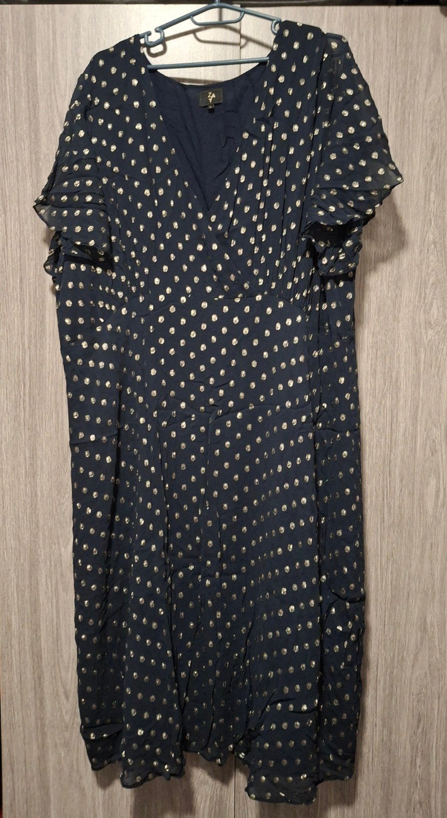 Feestelijke jurk, Blauw, Maat 46/48 (XL) of groter, Ophalen of Verzenden, Gedragen