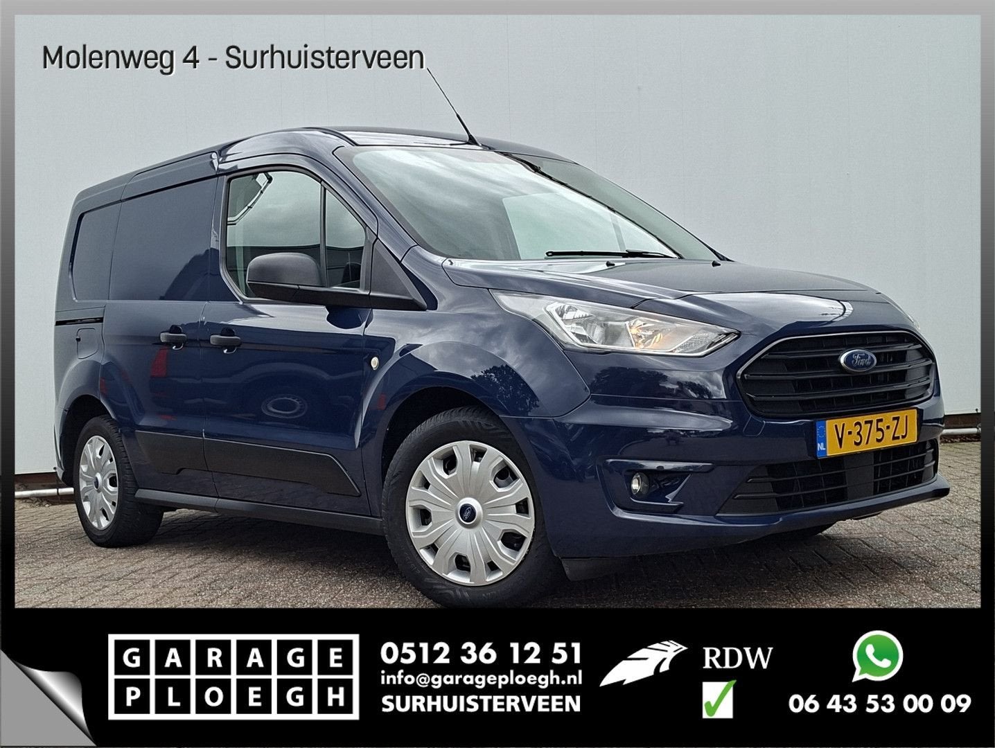 Ford Transit Connect 1.5 EcoBlue L1 Trend Trekhaak Cruise Ai, Auto's, Electronic Stability Program (ESP), Bedrijf, Ford, Te koop