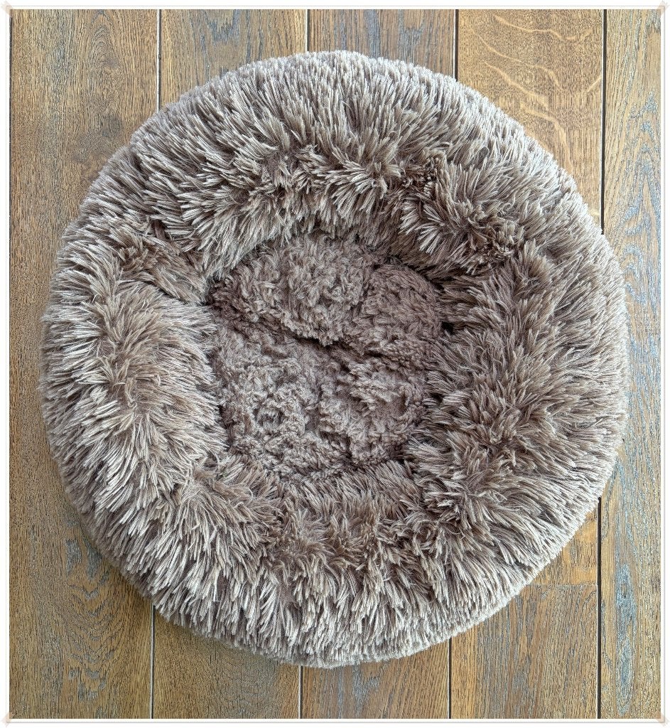 NISRADA - PANIER ROND POUR CHIEN – 50 CM, Dieren en Toebehoren, Ophalen of Verzenden, Zo goed als nieuw, Polyester