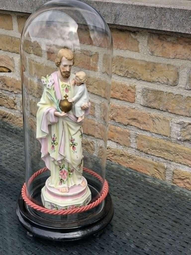 beeld jozef en kind onder kolk 40cm hoog - bieden, Ophalen
