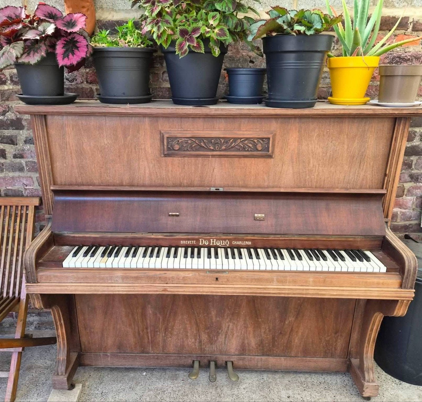 Ancien Piano droit, Musique & Instruments, Pianos, Enlèvement, Utilisé, Piano