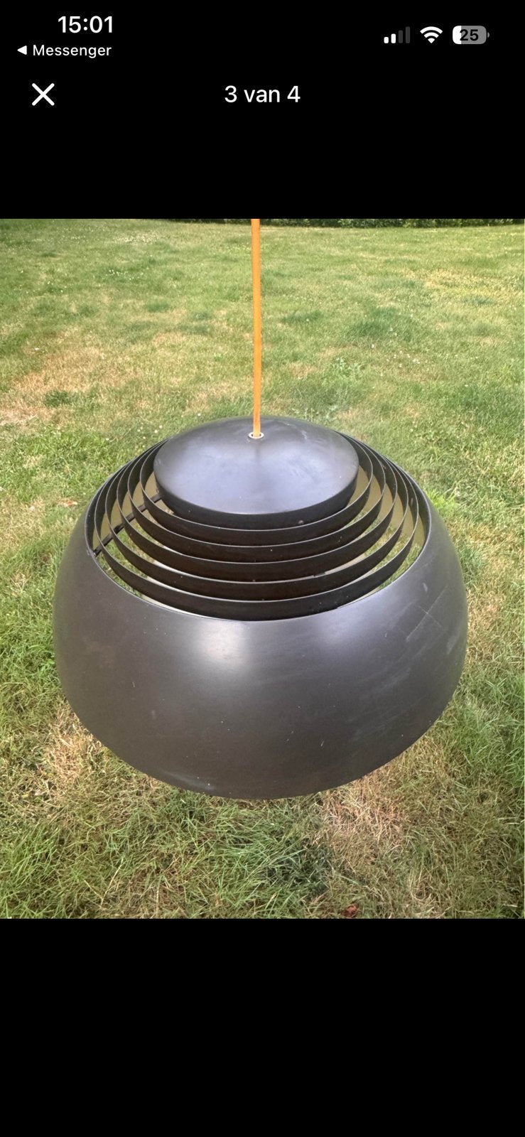 Design lamp louis Poulsen, Antiek en Kunst, Ophalen, Lamp, Zwart, Metaal