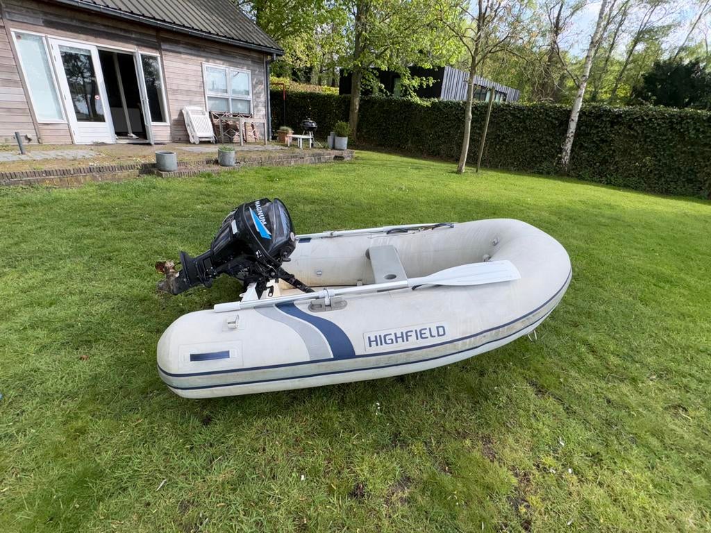 Highfield rip met 9,9pk magnum motor, Watersport en Boten, Ophalen, Zo goed als nieuw, Benzine