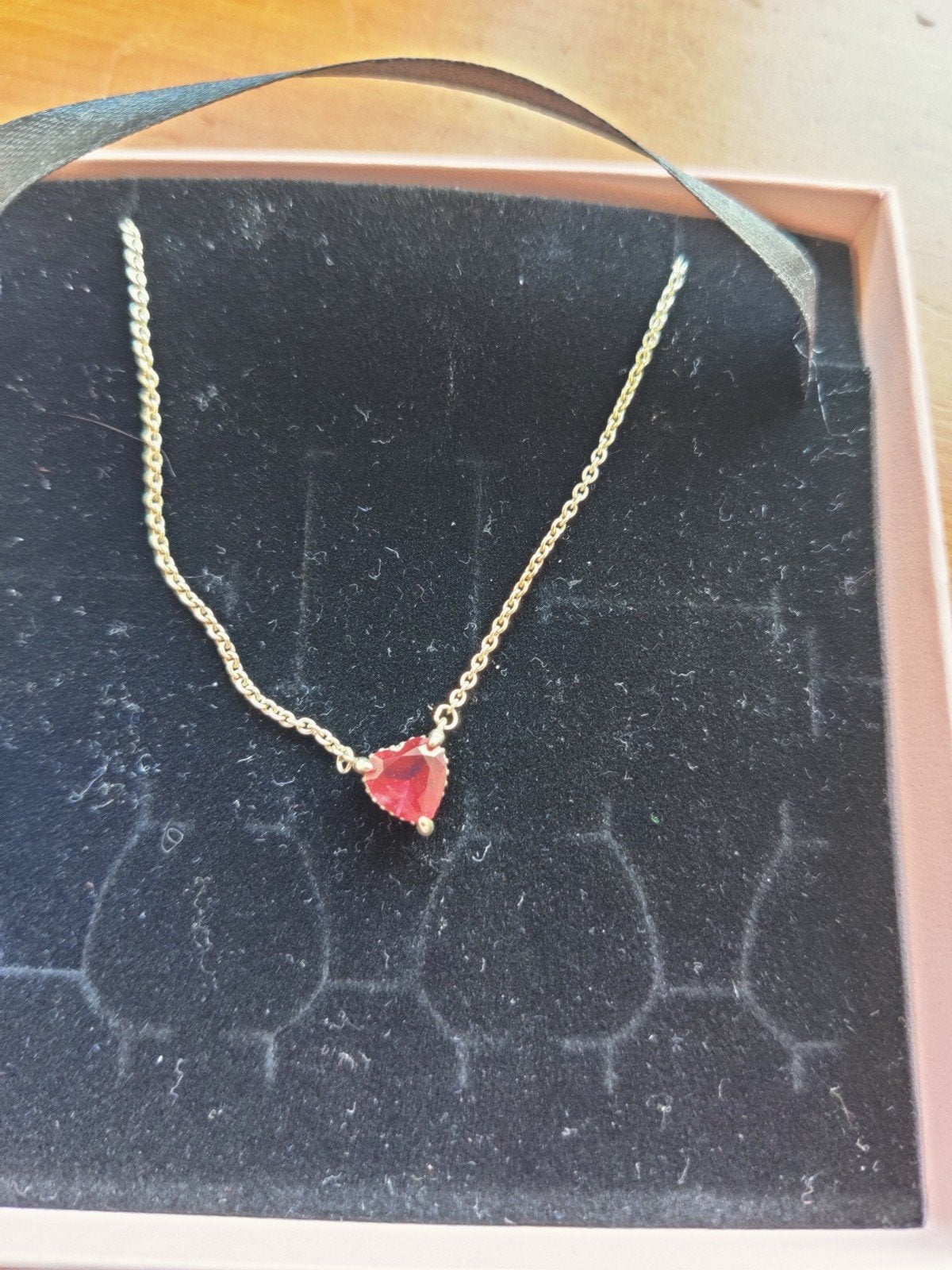 Halsketting Pandora zilver+rood hart, Handtassen en Accessoires, Kettingen, Ophalen of Verzenden, Gebruikt, Rood, Zilver