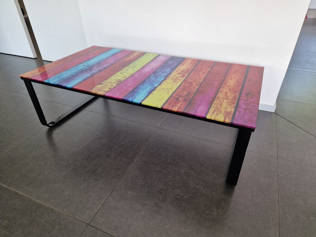 table basse colorée, Antiquités & Art, Antiquités | Meubles | Tables, Enlèvement