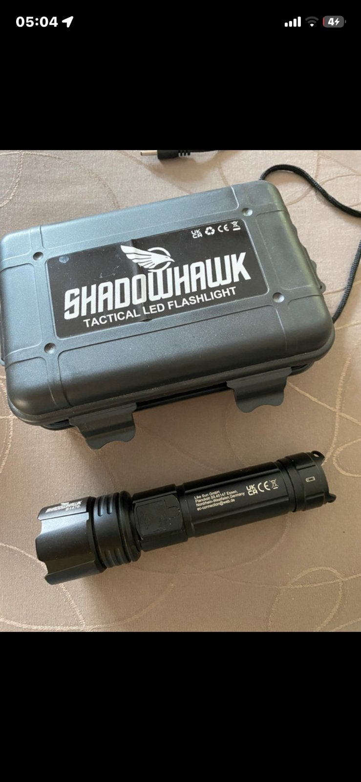 Lampe de poche tactique LED Shadowhawk, Ophalen of Verzenden, Nieuw