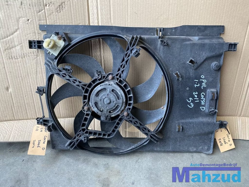 OPEL CORSA D 1.2 1.4 Koelvin ventilator 2006-2014, Gebruikt, Opel Automobile GmbH, Kontakt@opel-infoservice.de, Opel