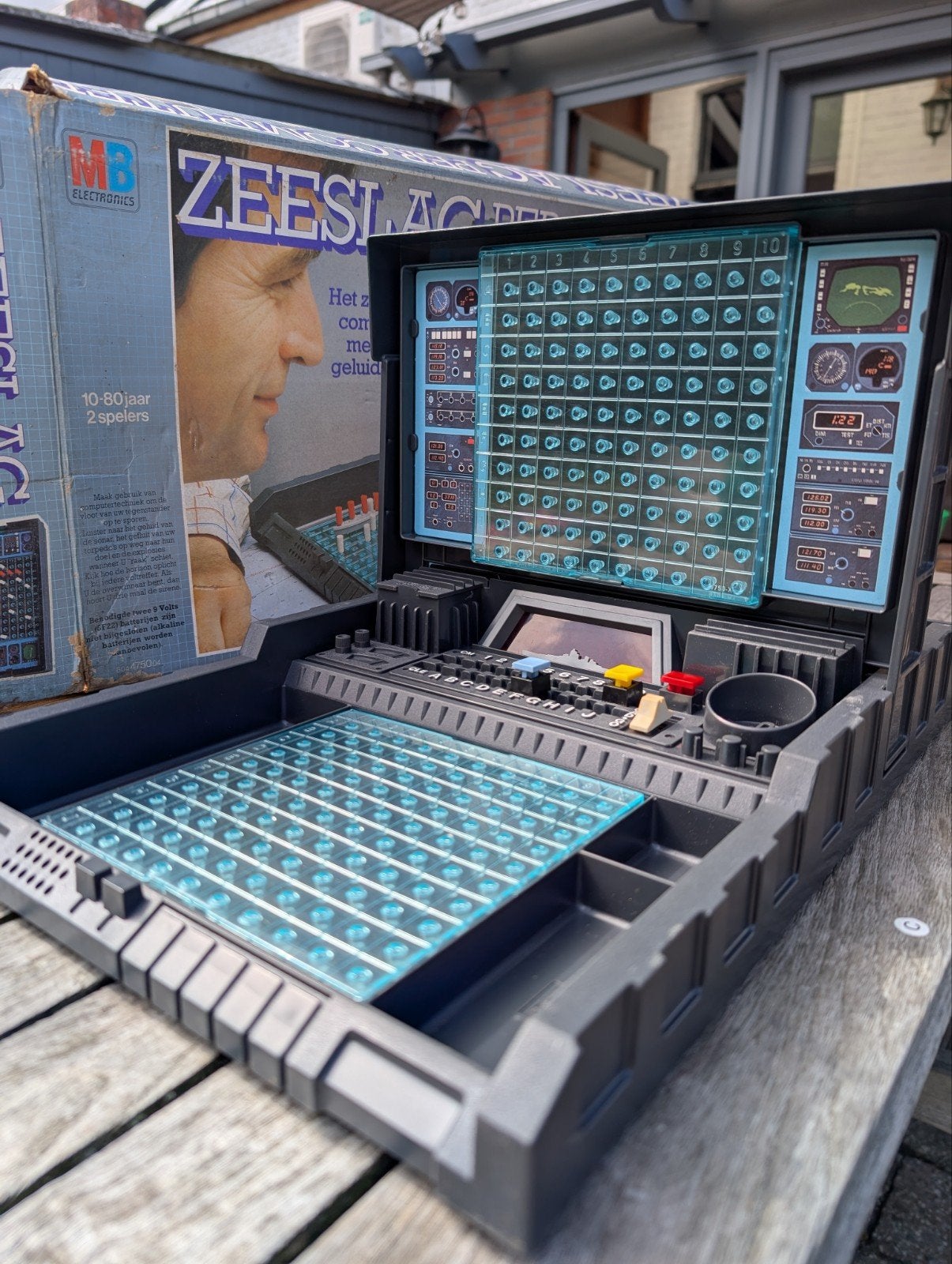 Vintage MB Zeeslag Per Computer (1977), Enlèvement ou Envoi, Utilisé, MB spellen