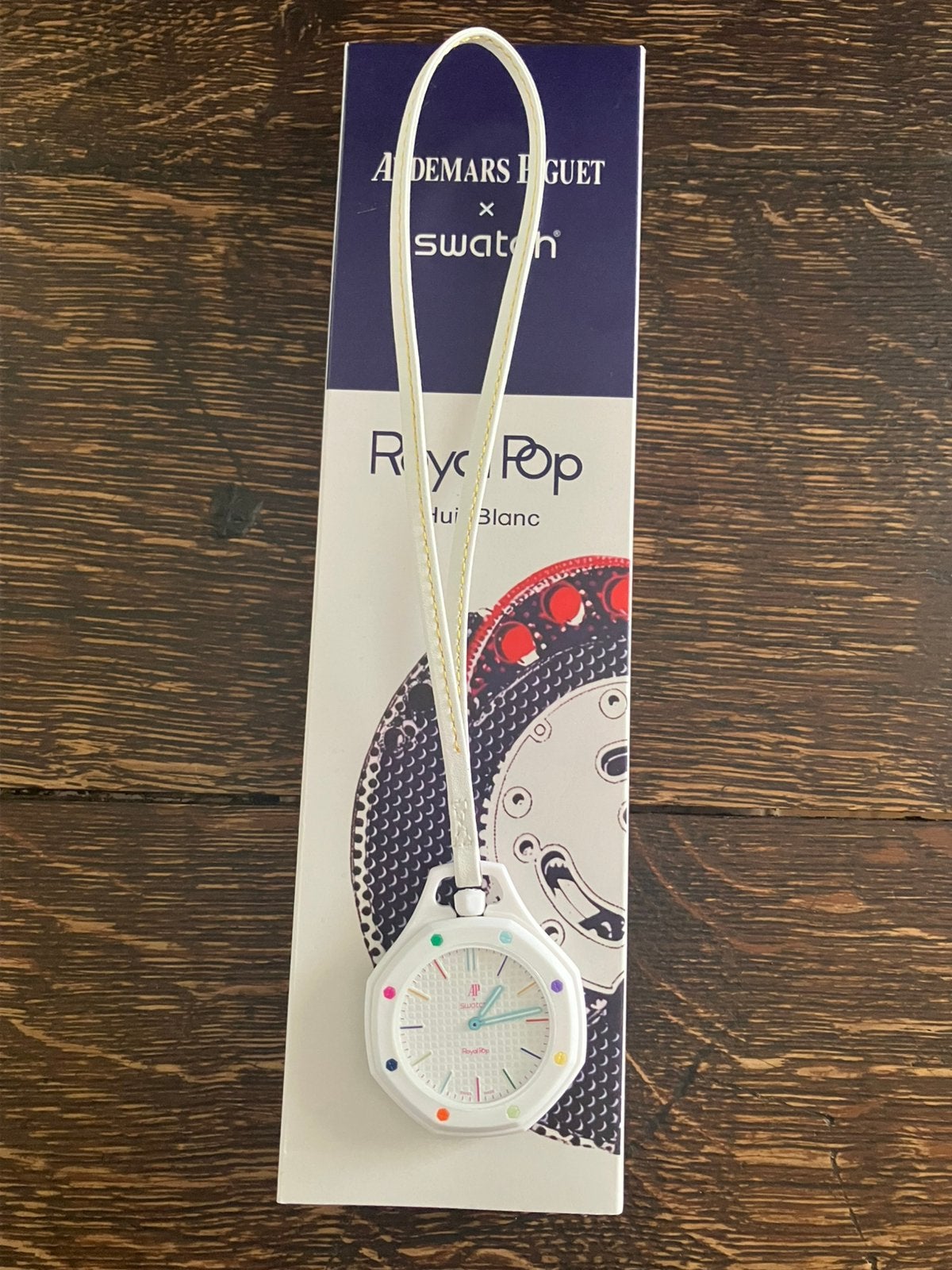 Swatch x Audemars Piguet Royal Huit Blanc, Bijoux, Sacs & Beauté, Envoi, Neuf, Montre de poche, Swatch