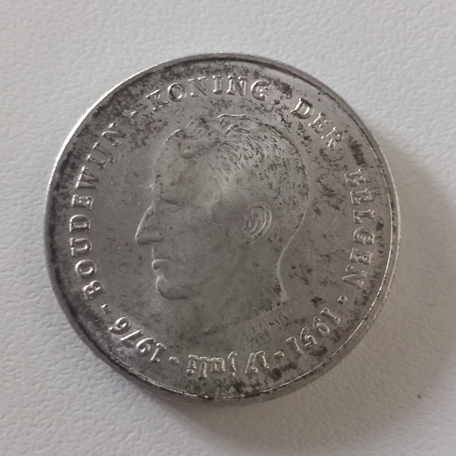 Pièce en argent 250F Boudewijn 1976, Enlèvement ou Envoi, Argent