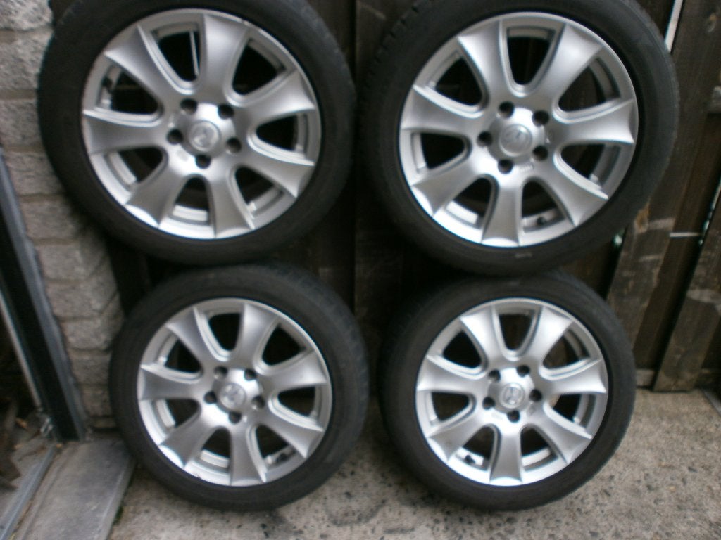 4 jt alu 5x114.3 7/16 ET55 + 4 pn hivers 205/50/16 91H, Pneus et Jantes, Pneus hiver, 16 pouces, Véhicule de tourisme