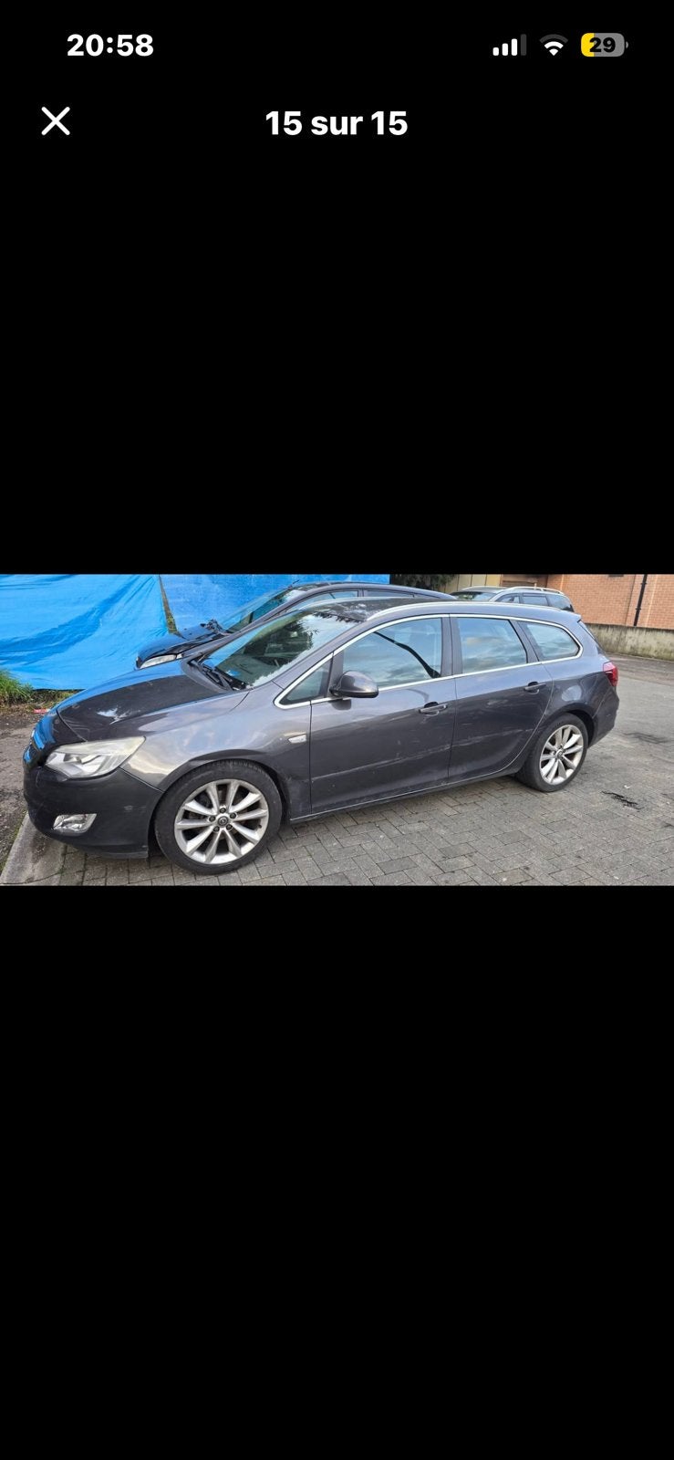 OPEL ASTRA J SPORTS TOURER 1.7CDTi—À VENDRE EN L'ÉTAT—1 500€, Auto's, Zwart, 5 deurs, Particulier, Te koop