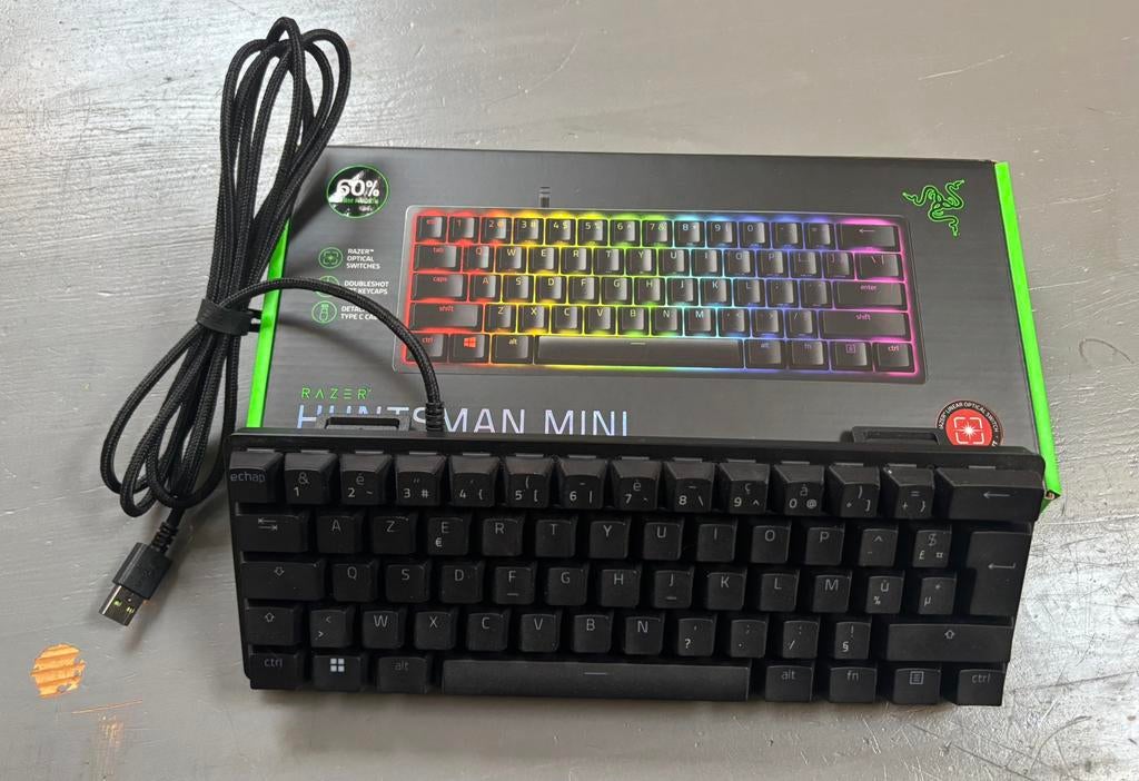 Razer huntsman mini, Clavier gamer, Azerty, Comme neuf, Enlèvement