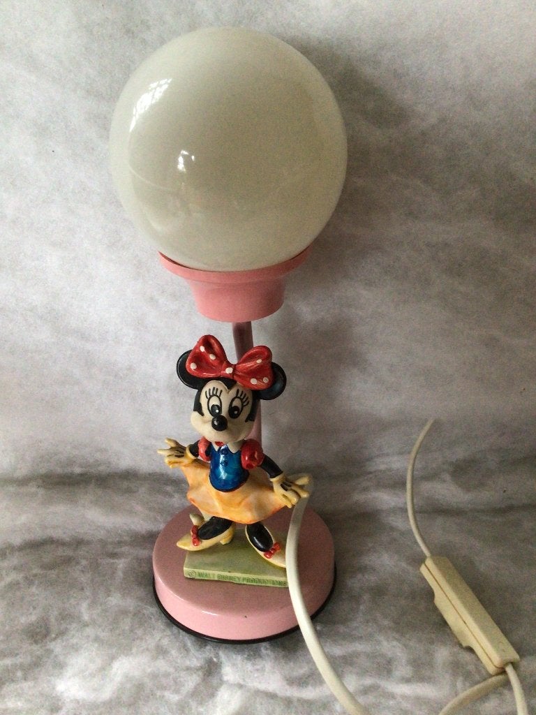 Vintage lamp Minnie Mouse. Walt Disney Productions. Jaren 80, Ophalen of Verzenden