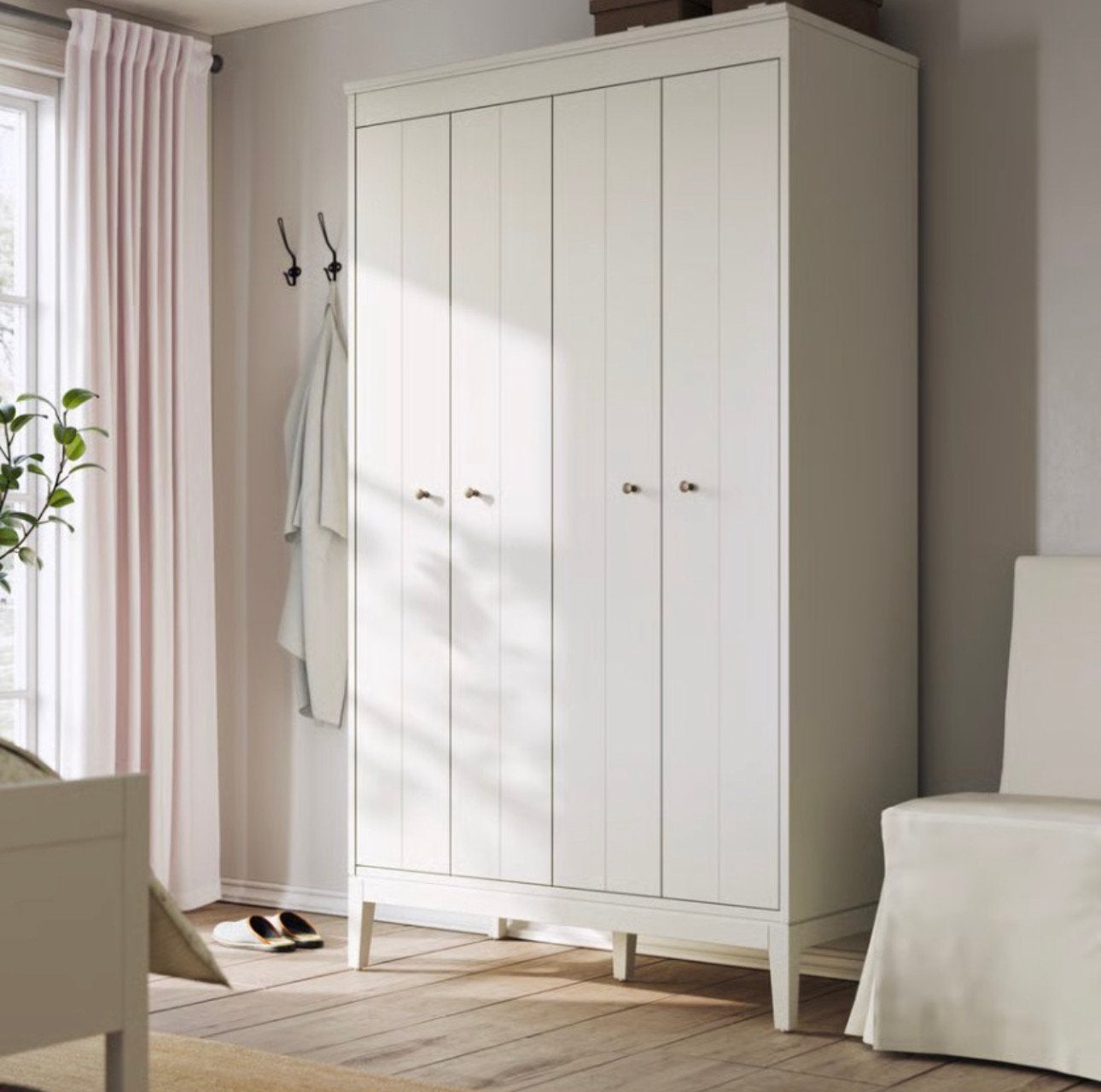 Ikea IDANÄS Kledingkast, wit, 121x211 cm, Huis en Inrichting, Ophalen, Zo goed als nieuw