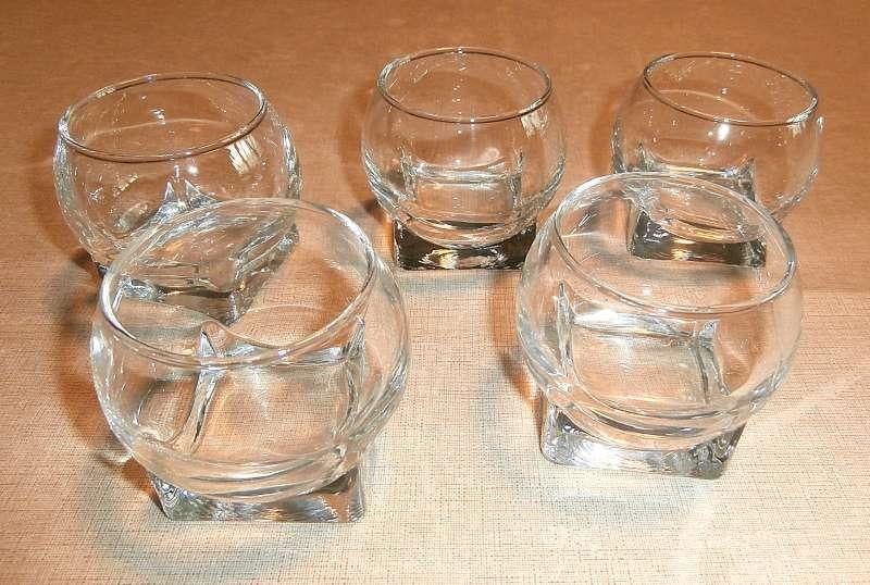 5 glazen voor hapjes, Ophalen, Zo goed als nieuw, Overige typen