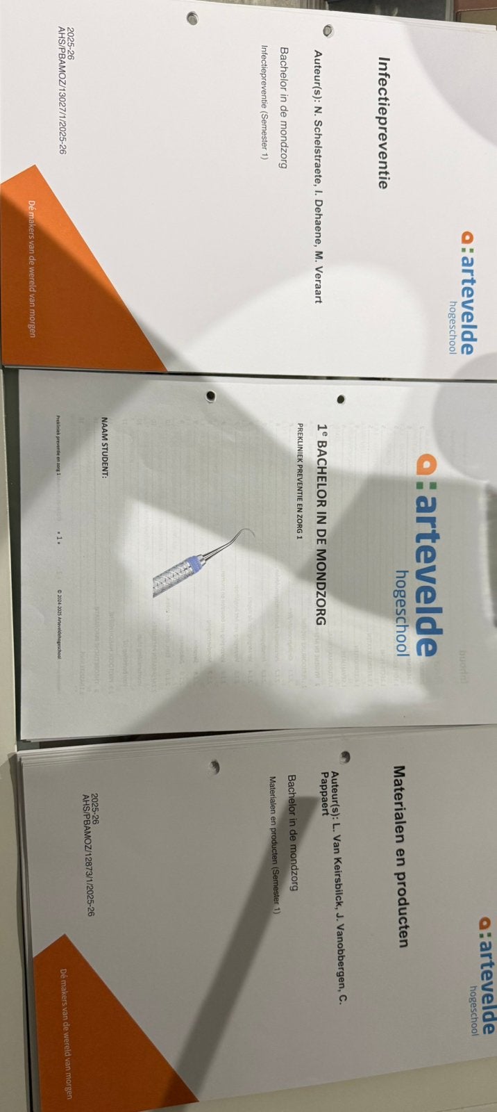 3 cursussen mondzorg 1ste jaar artevelde hogeschool, Computers en Software, Netwerk switches, Ophalen of Verzenden, Gebruikt