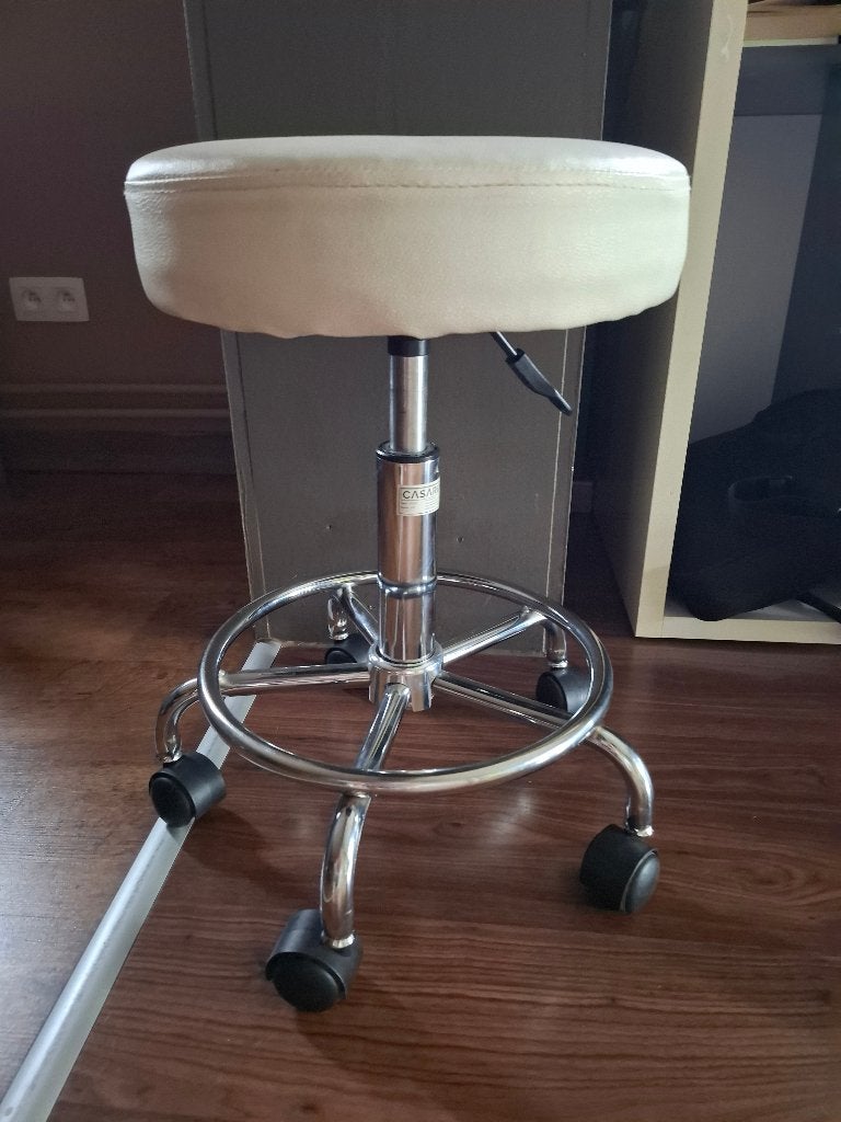 Bureaustoel, Huis en Inrichting, Bureaustoelen, Ophalen, Gebruikt, Wit, Bureaustoel
