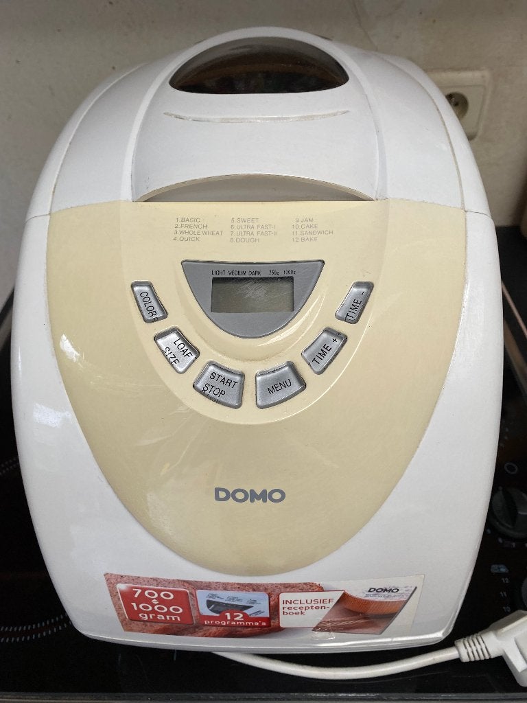 Machine à pain, Electroménager, Fonction Tenir au chaud, 800 à 1200 grammes de pâte, Enlèvement, Utilisé