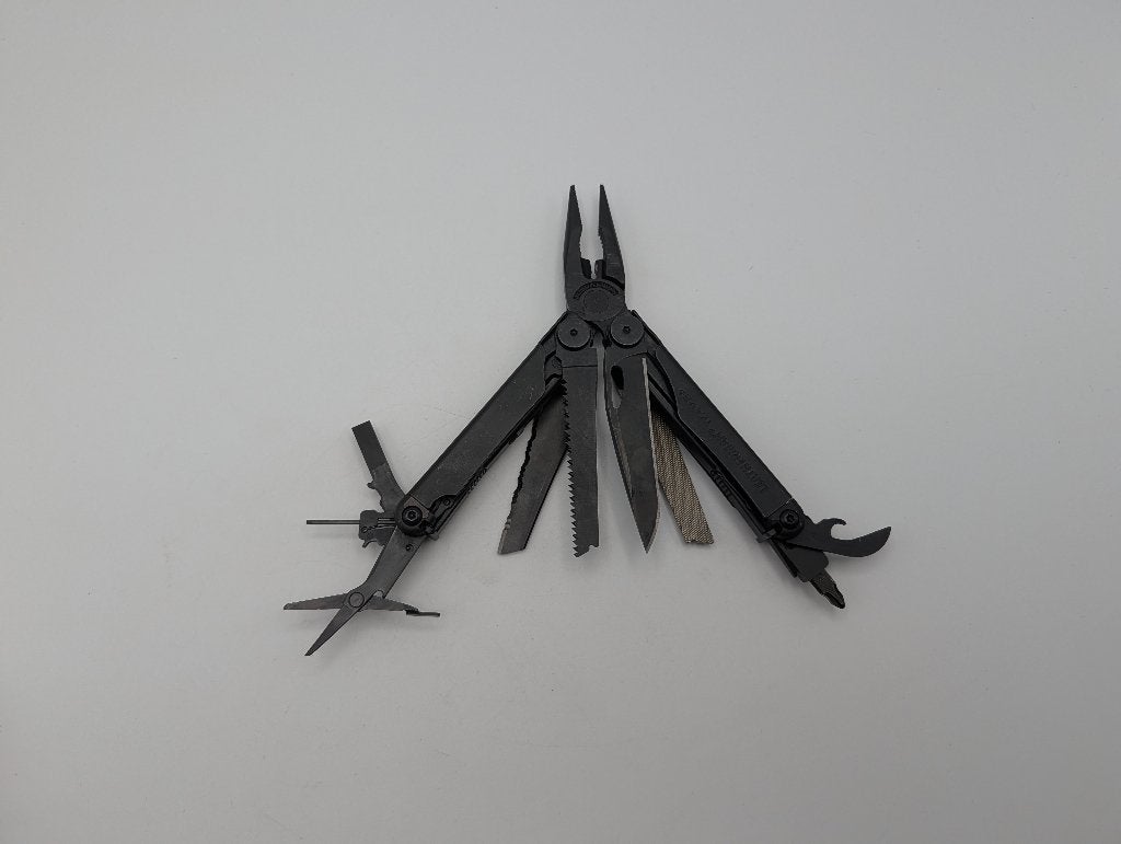 Leatherman Wave Black Oxide multitool, Caravans en Kamperen, Ophalen of Verzenden, Zo goed als nieuw