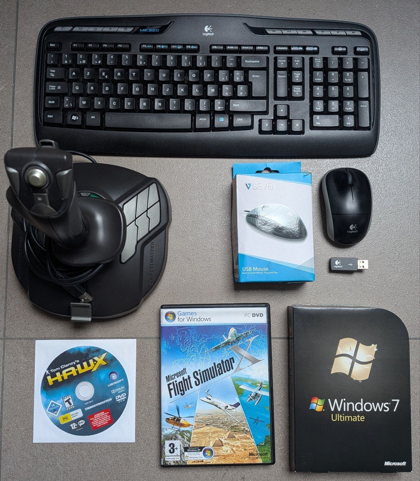 Thrustmaster joystick+extra's, Computers en Software, Ophalen of Verzenden