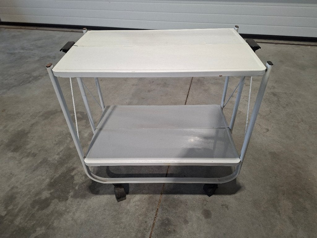 Opvouwbaar bijzettafel, Ophalen, Gebruikt, Metaal of Aluminium, 55 tot 75 cm