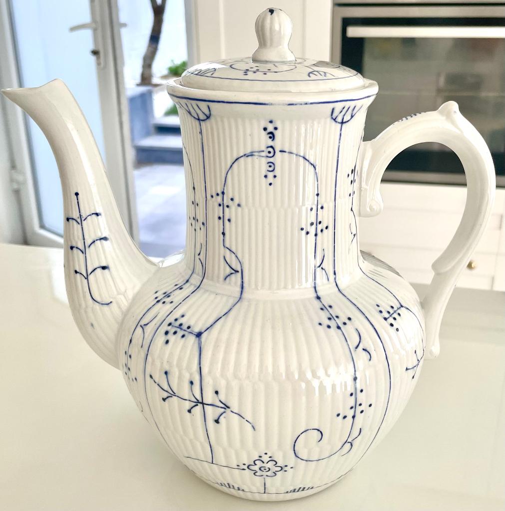 Grote vintage 2,5 L Royal Boch Copenhague theekan, Ophalen of Verzenden