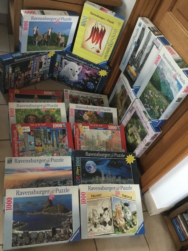 Puzzel Ravensburger 1000 stukjes aan 4 euro per stuk (2), Ophalen of Verzenden, 500 t/m 1500 stukjes, Gebruikt, Legpuzzel