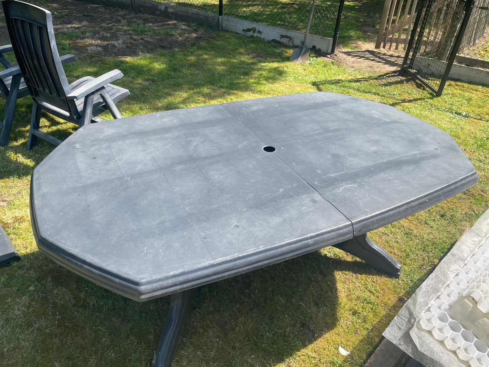 Tuintafel, Ophalen, Gebruikt, Rechthoekig, Kunststof