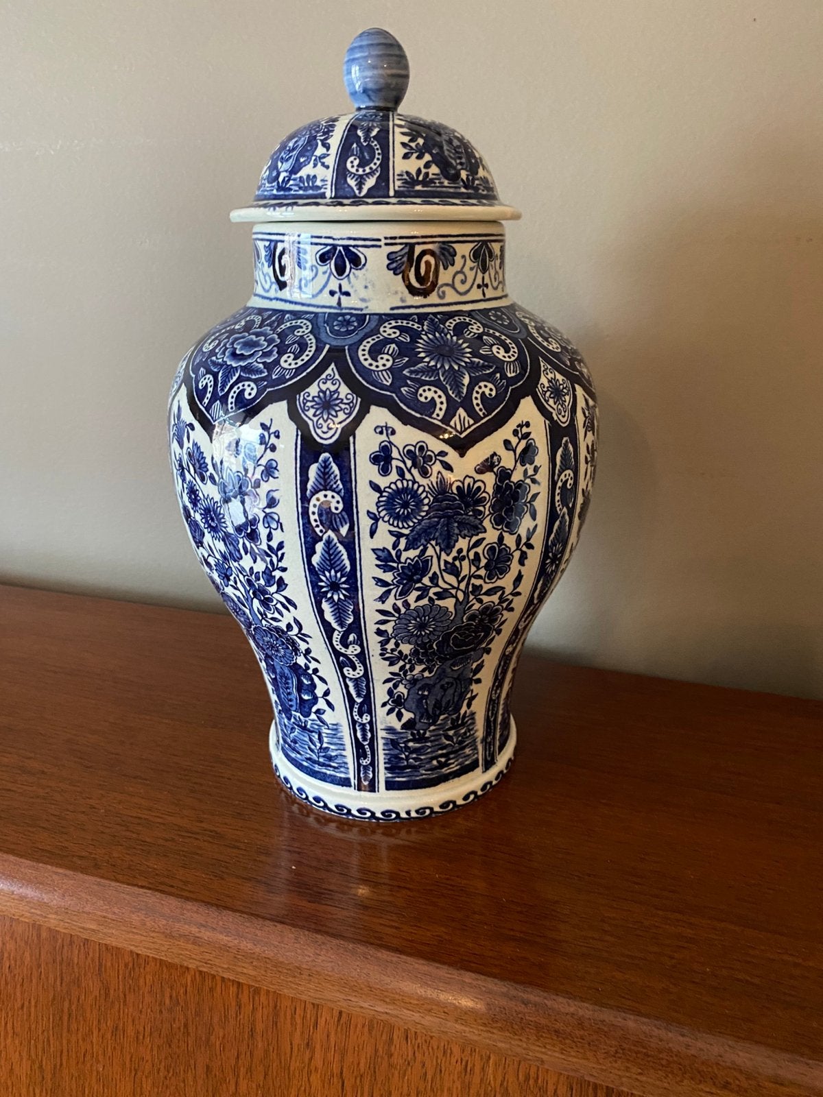 Vase en Delft  +/- 30 cm, Antiquités & Art, Enlèvement