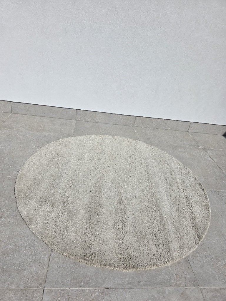 Ronde mat, 150 à 200 cm, Beige, Rond, 150 à 200 cm